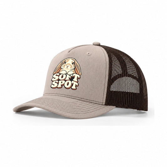 Soft Spot Small Pet Logos Trucker Hat – Khaki Brown