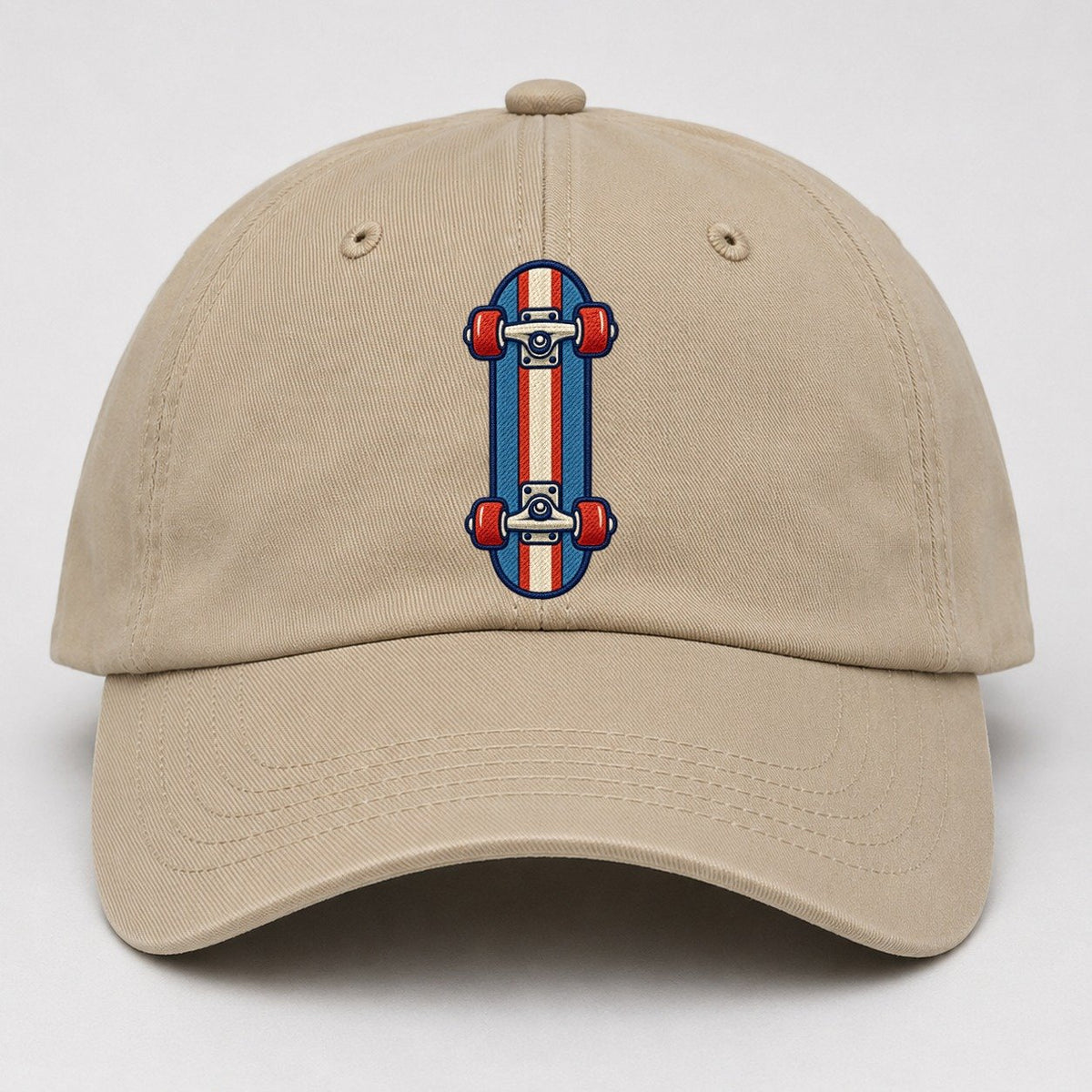 Skateboard Tiny Solo Marks Baseball Cap – Khaki