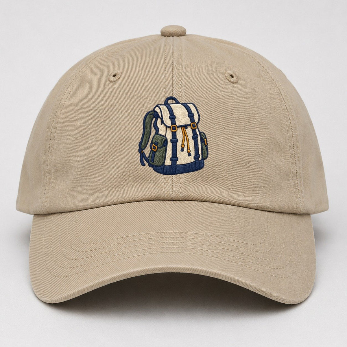 Hiking Backpack Tiny Solo Marks Baseball Cap – Khaki