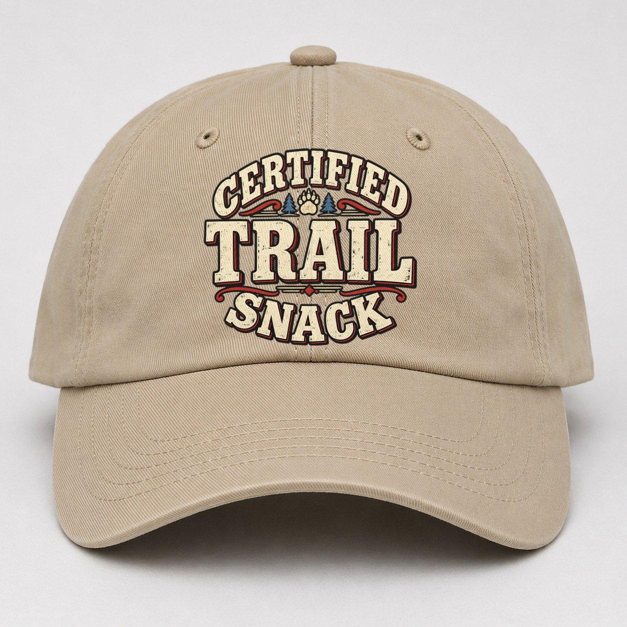 Certified Trail Snack American Wit Baseball Cap – Khaki