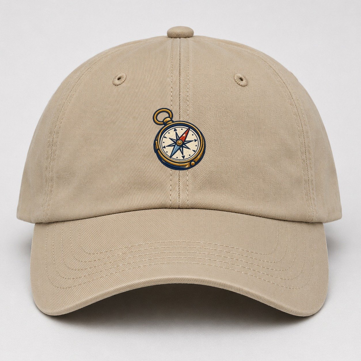 Outdoor Compass Tiny Solo Marks Baseball Cap – Khaki