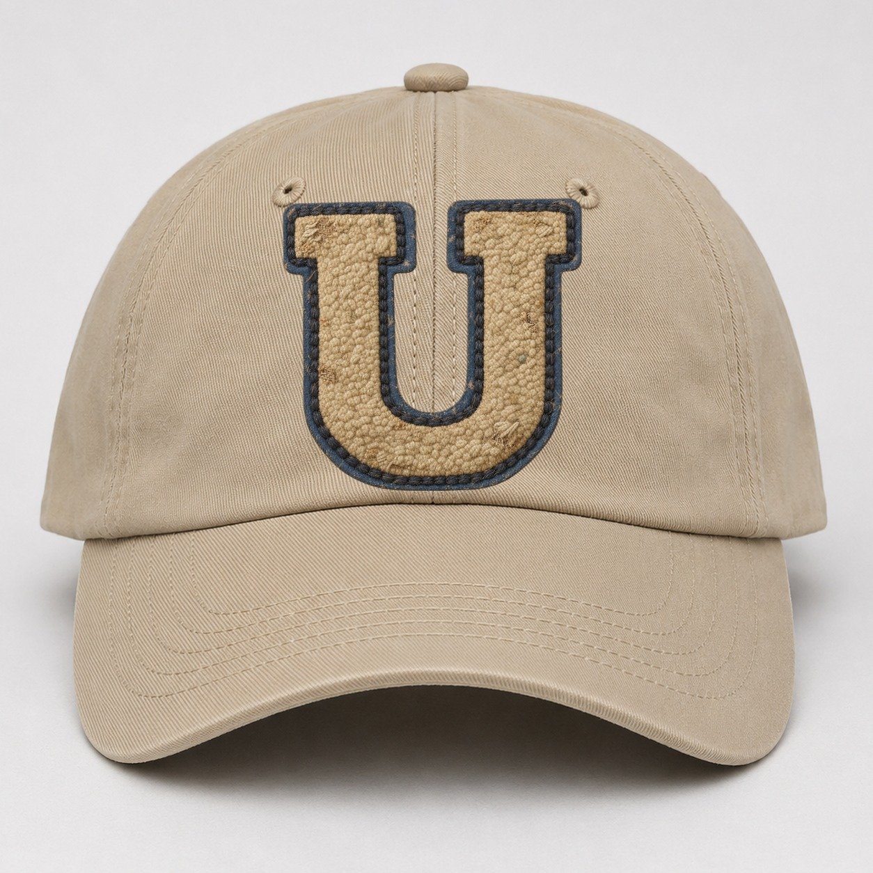 Varsity Chenille U Monogram Baseball Cap – Khaki