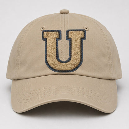 Varsity Chenille U Monogram Baseball Cap – Khaki