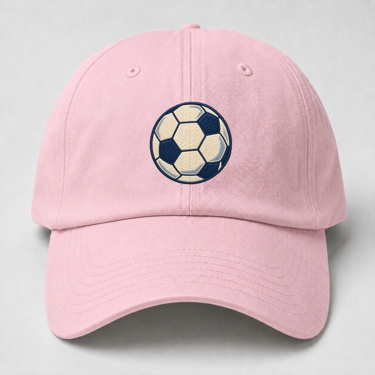 Soccer Ball Tiny Solo Marks Baseball Cap – Pink