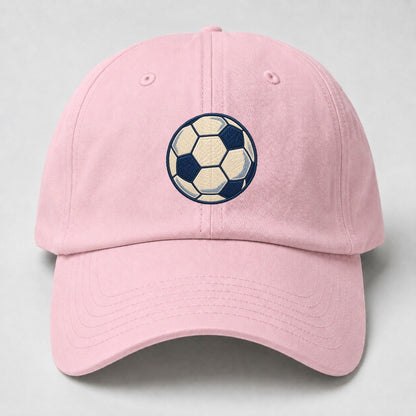 Soccer Ball Tiny Solo Marks Baseball Cap – Pink