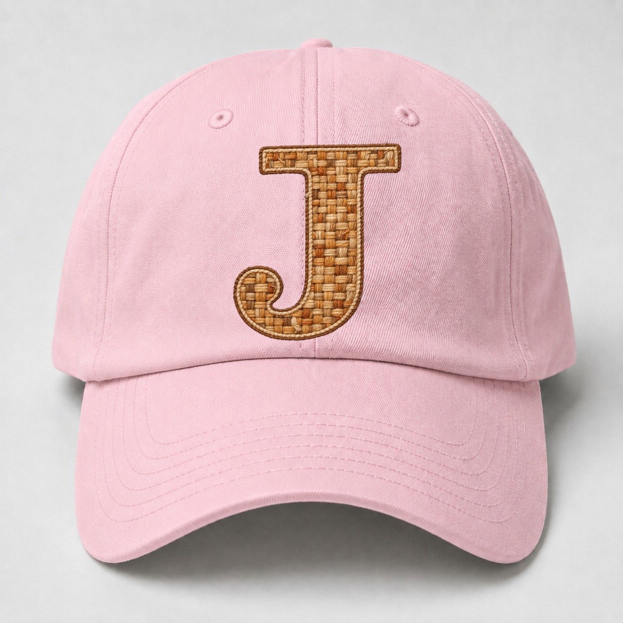 Woven Tweed J Monogram Baseball Cap – Pink