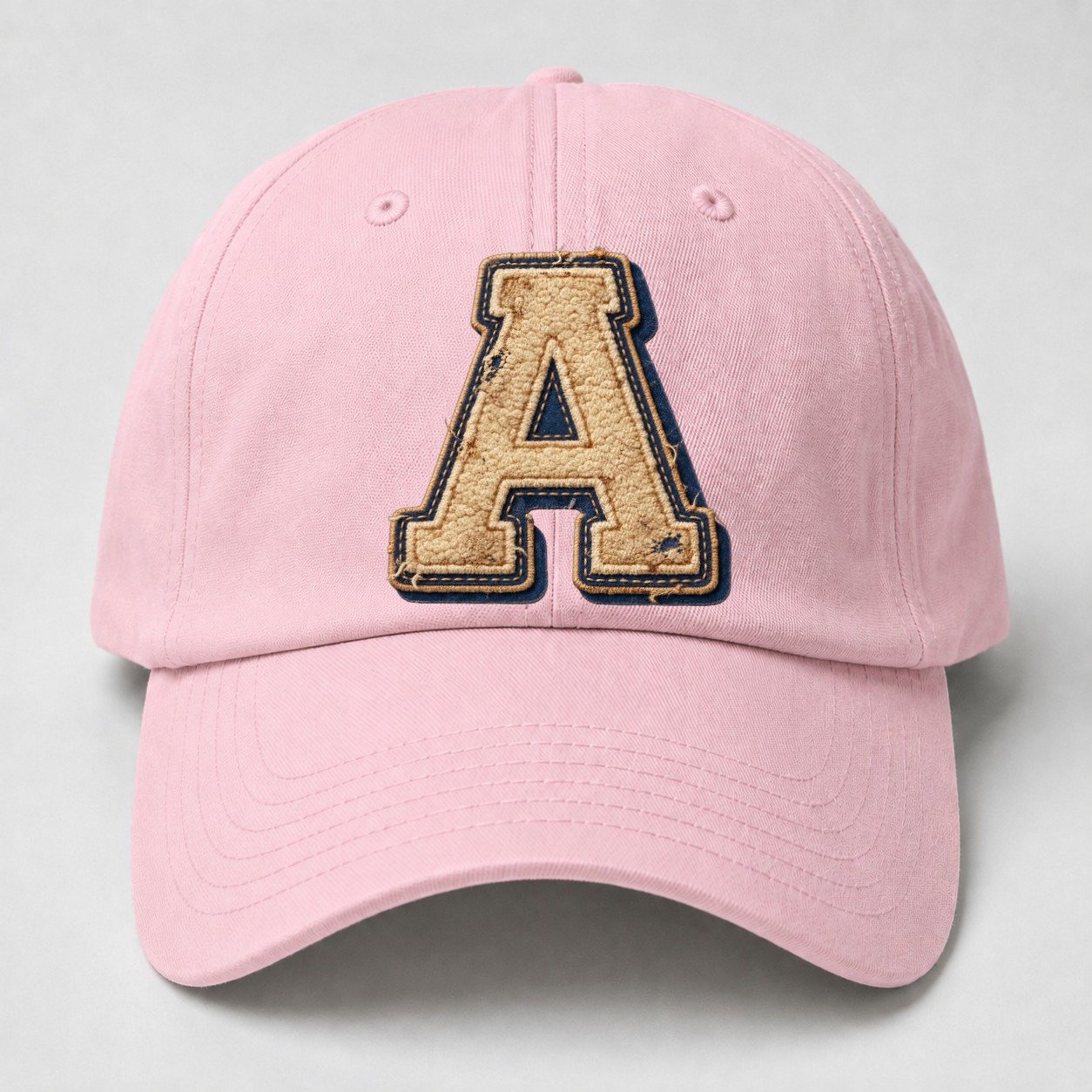 Varsity Chenille A Monogram Baseball Cap – Pink