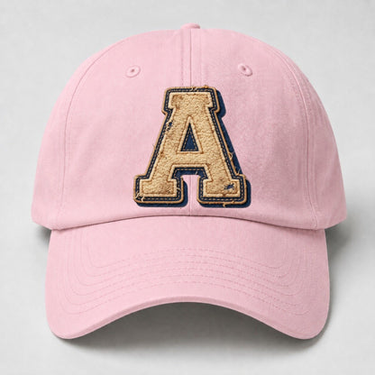 Varsity Chenille A Monogram Baseball Cap – Pink
