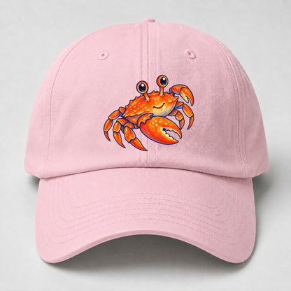 Crab Side Scuttle Sea Sprite Baseball Cap – Pink