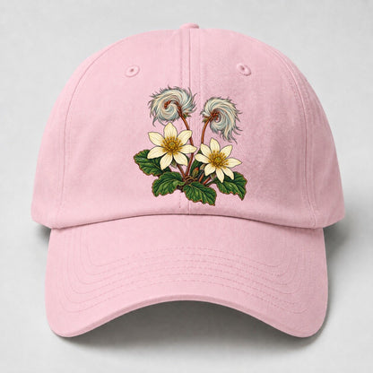 Northwest Territories Mountain Avens Canada Cultural Icons Baseball Cap – Pink