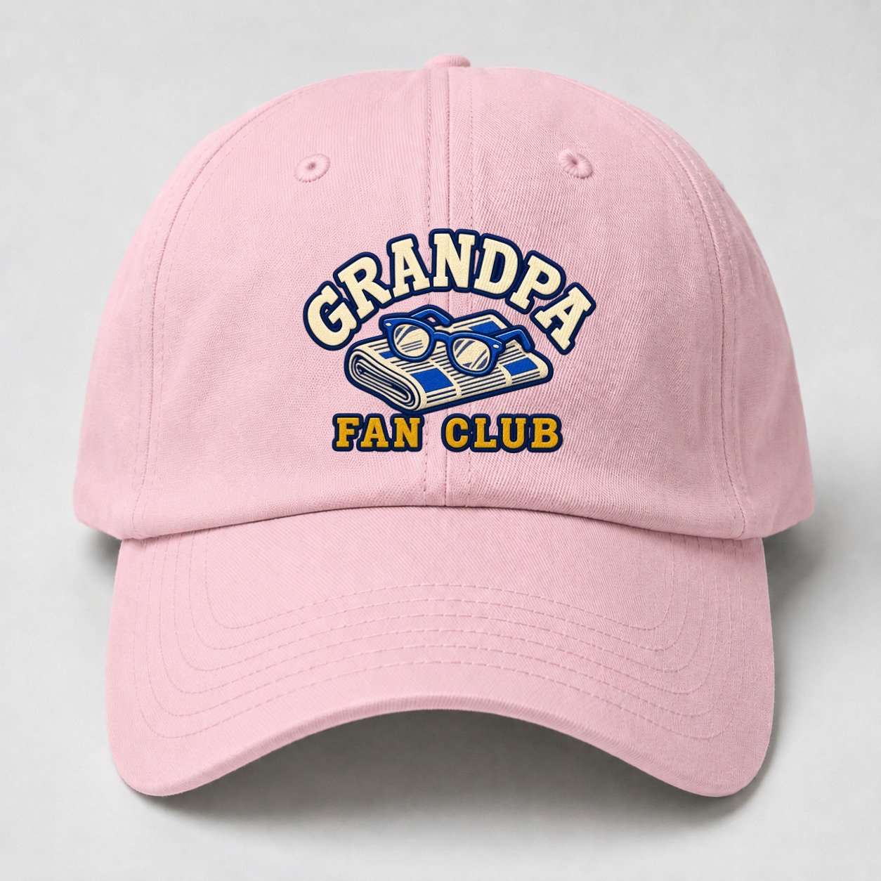 Grandpa Fan Club Baseball Cap – Pink