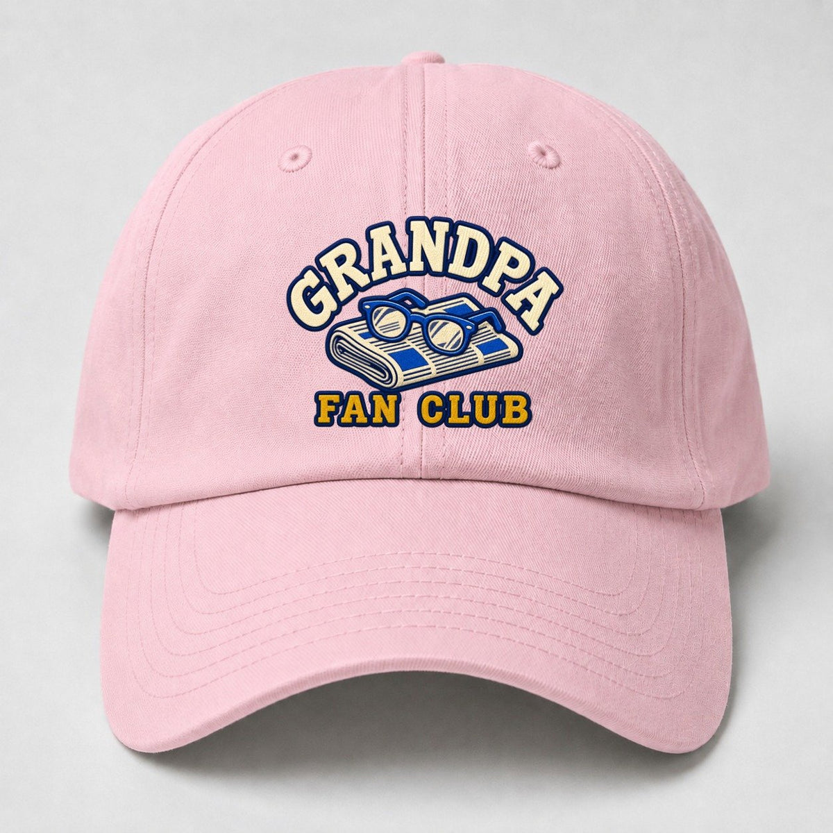 Grandpa Fan Club Baseball Cap – Pink