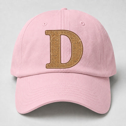 Woven Tweed D Monogram Baseball Cap – Pink