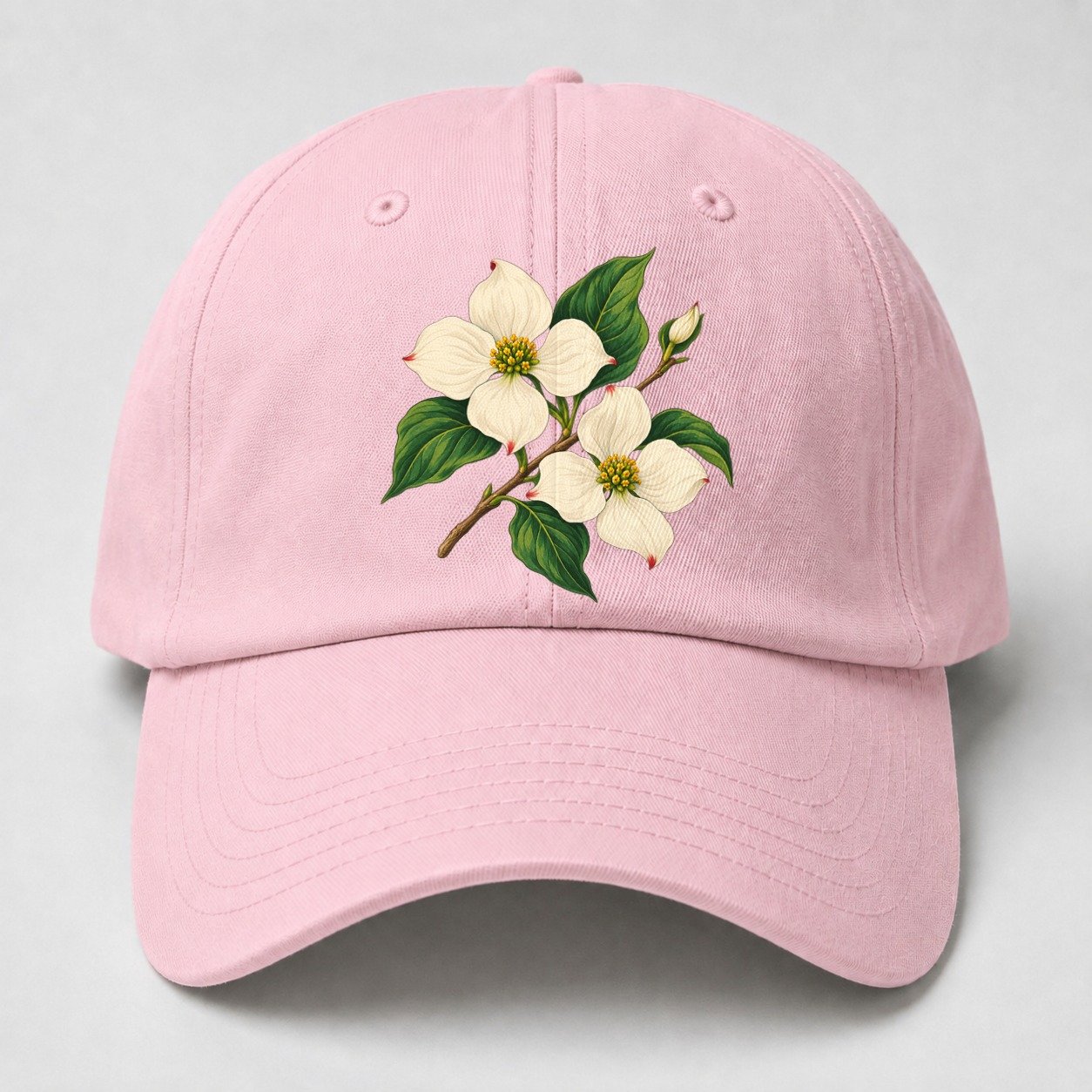 British Columbia Pacific Dogwood Bloom Canada Cultural Icons Baseball Cap – Pink