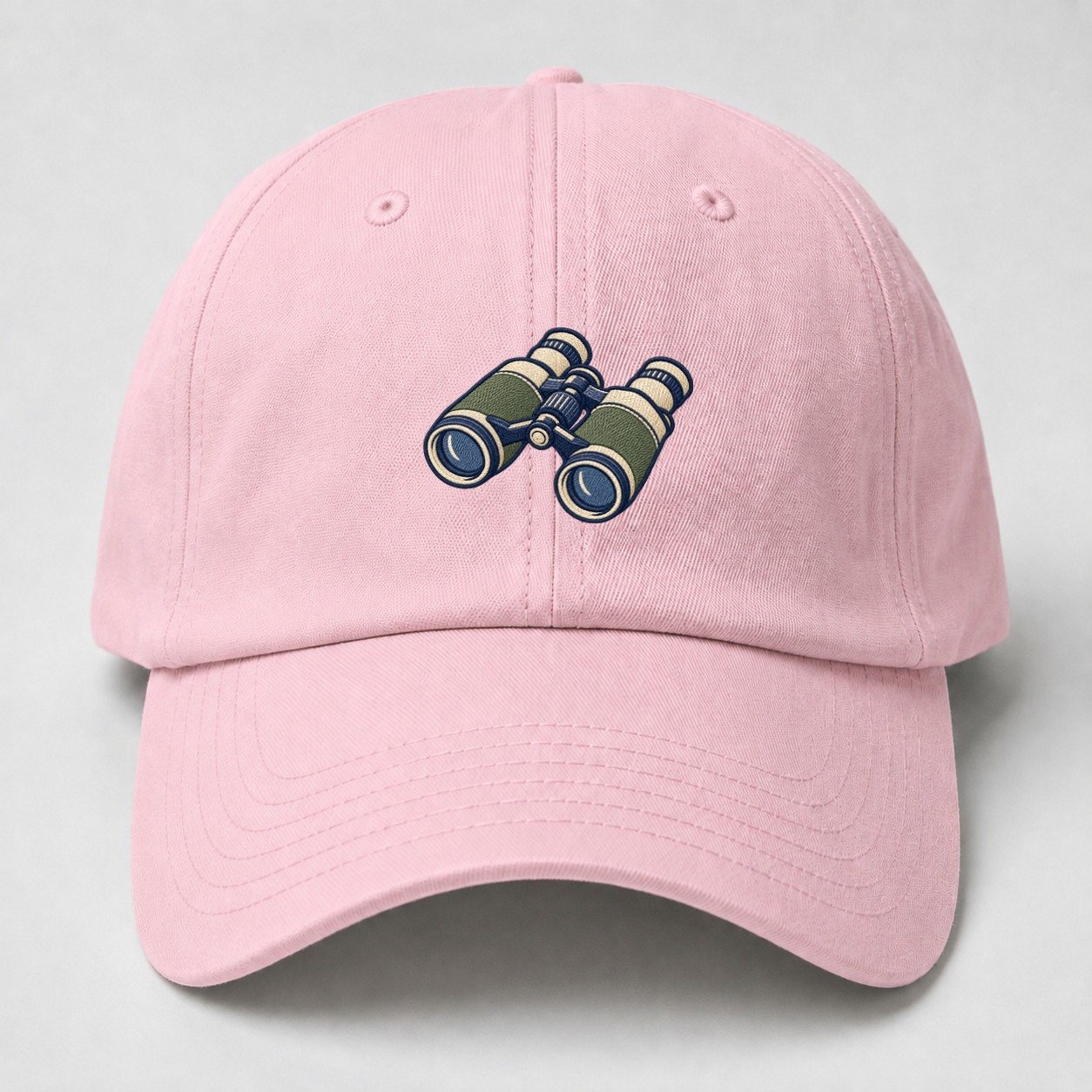 Field Binoculars Tiny Solo Marks Baseball Cap – Pink