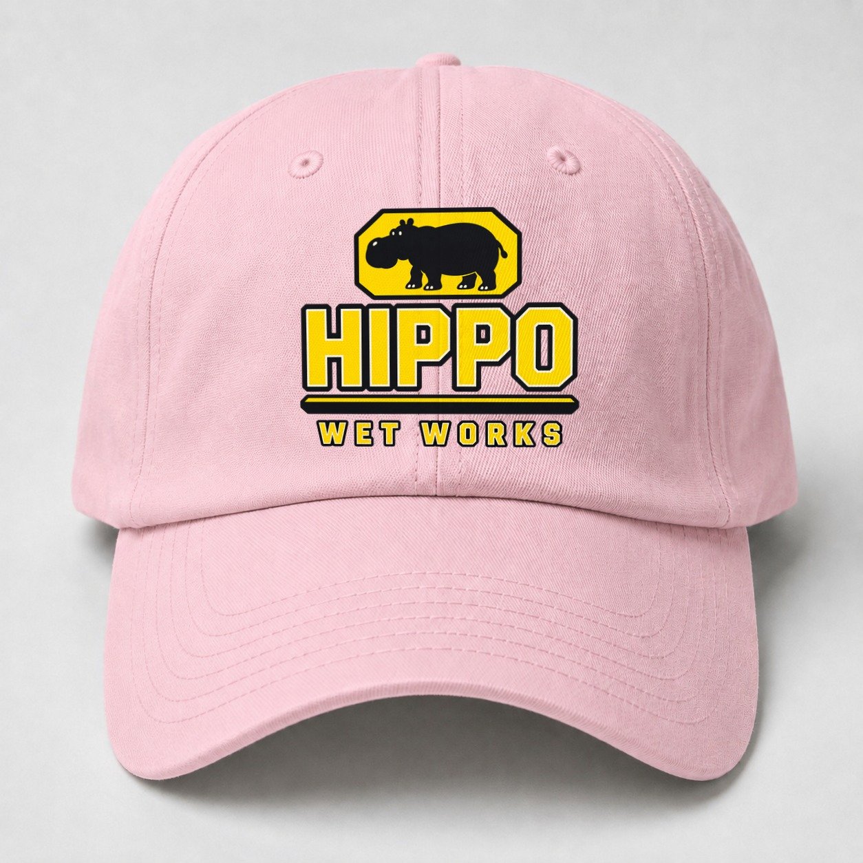 Hippo Wet Works Heavy Duty Baseball Cap – Pink