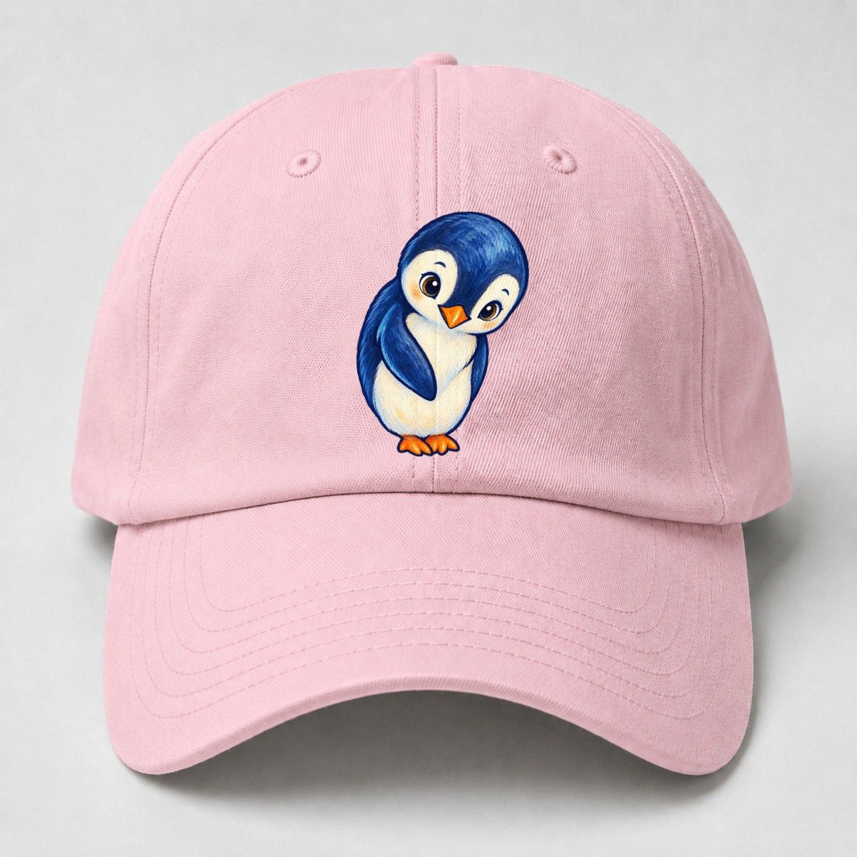 Penguin Little Bow Sea Sprite Baseball Cap – Pink