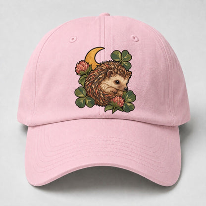 Hedgehog Moon Clover Gentle Wild Baseball Cap – Pink