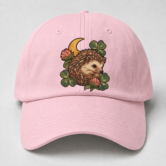 Hedgehog Moon Clover Gentle Wild Baseball Cap – Pink