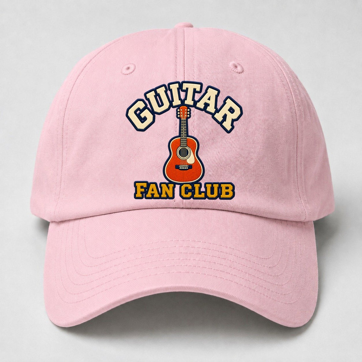 Guitar Fan Club Baseball Cap – Pink