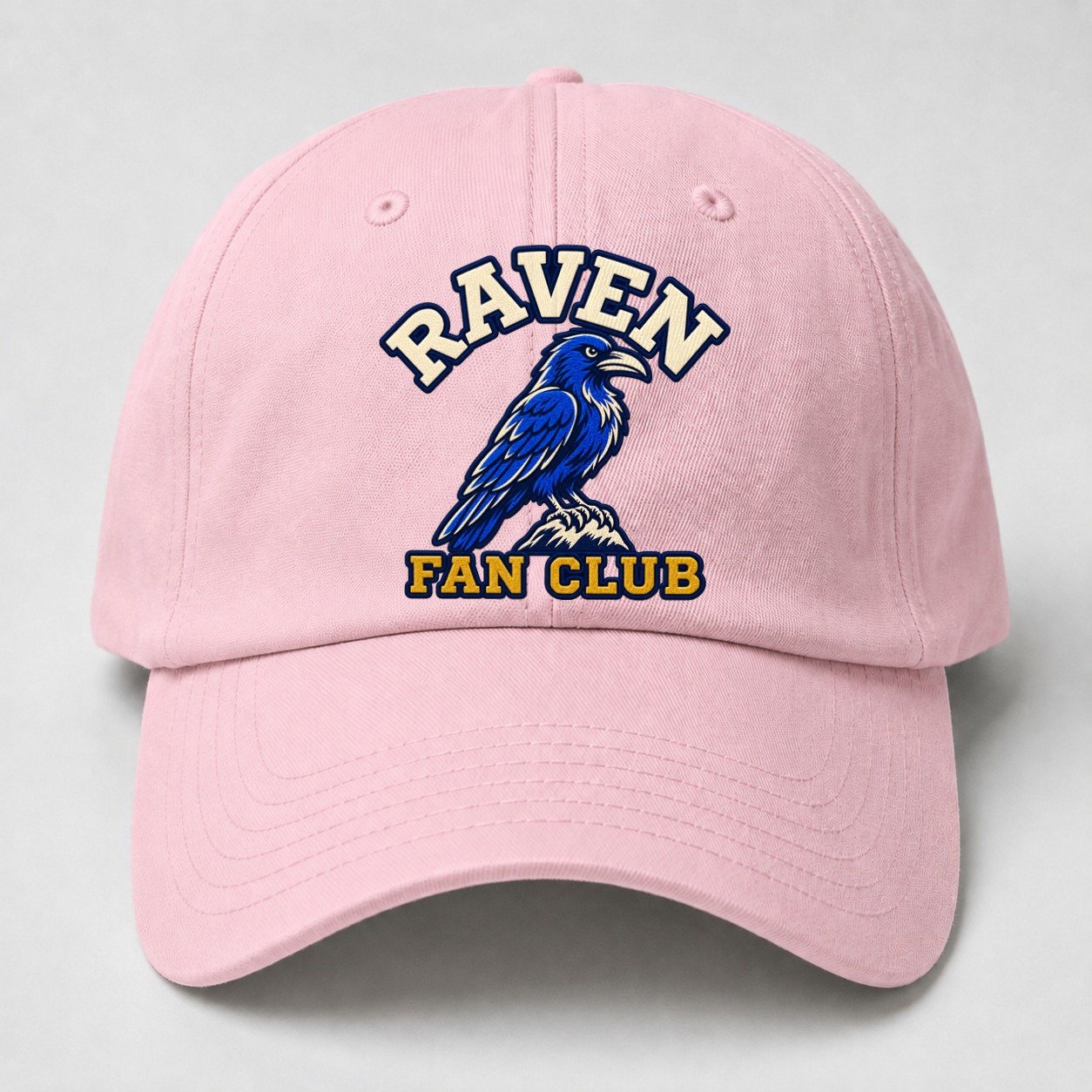 Raven Fan Club Baseball Cap – Pink