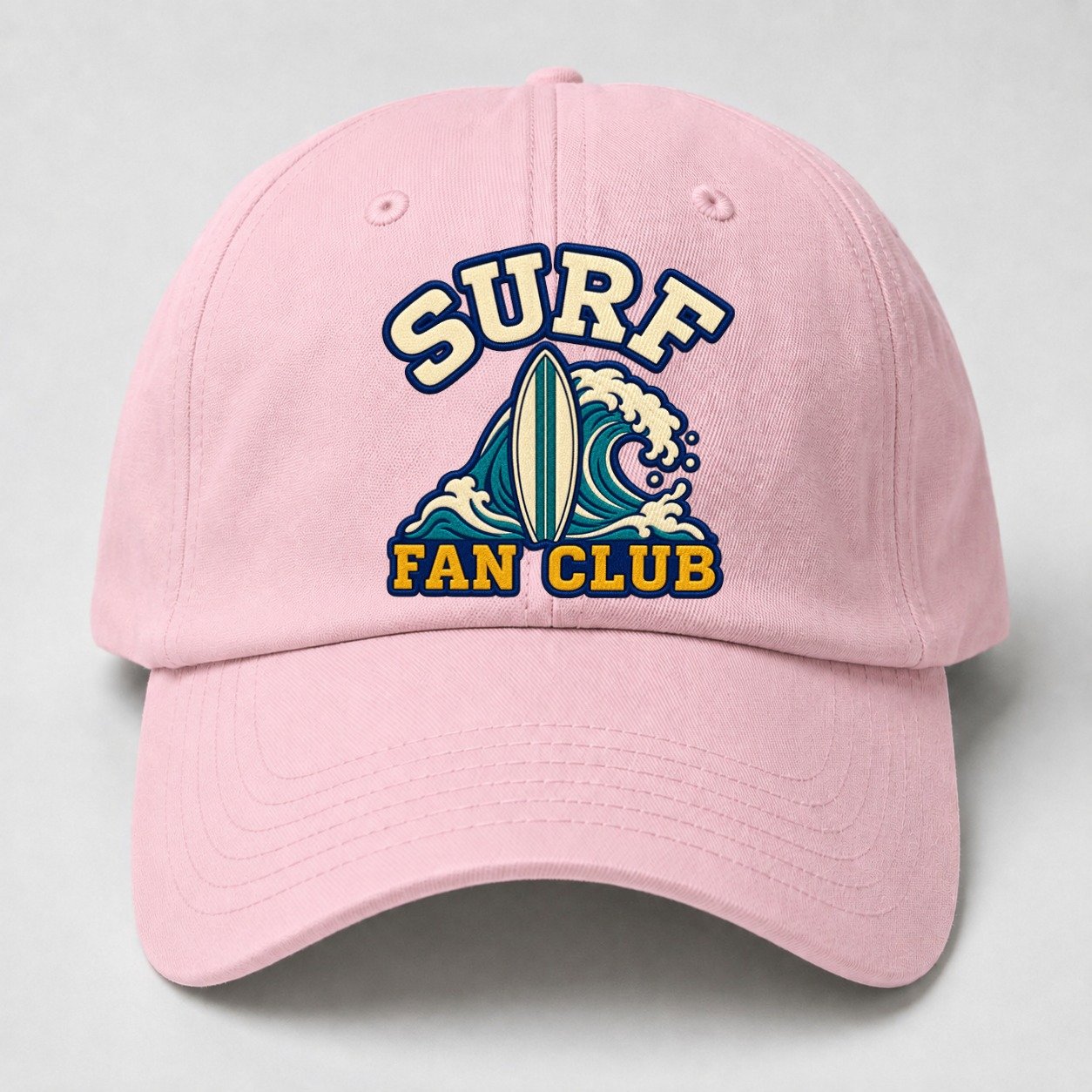 Surf Fan Club Baseball Cap – Pink