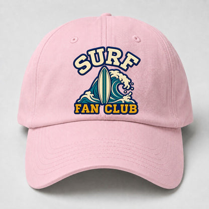 Surf Fan Club Baseball Cap – Pink