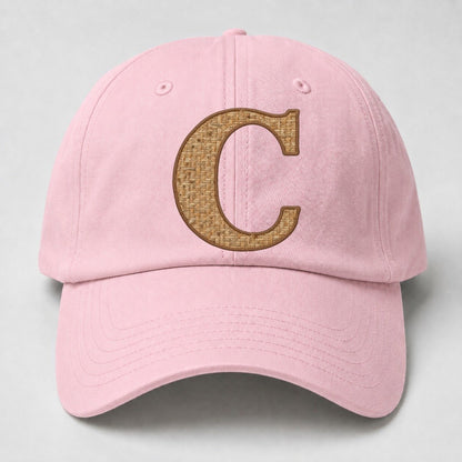 Woven Tweed C Monogram Baseball Cap – Pink