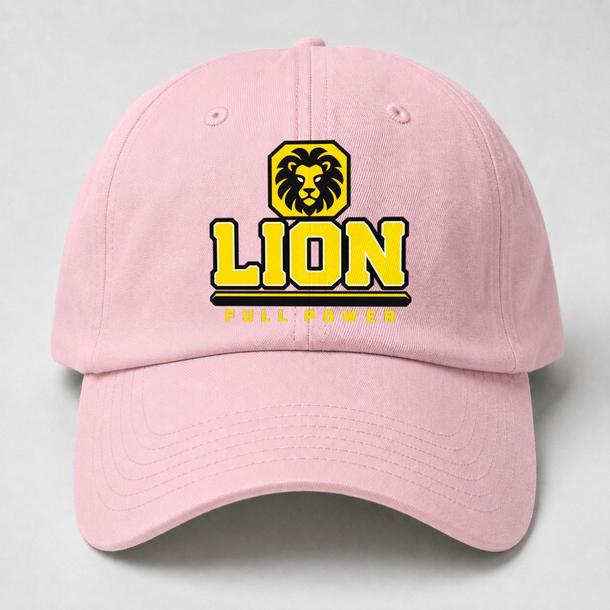 Lion Full Power Heavy Duty Baseball Cap – Pink