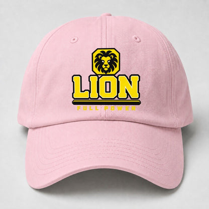 Lion Full Power Heavy Duty Baseball Cap – Pink