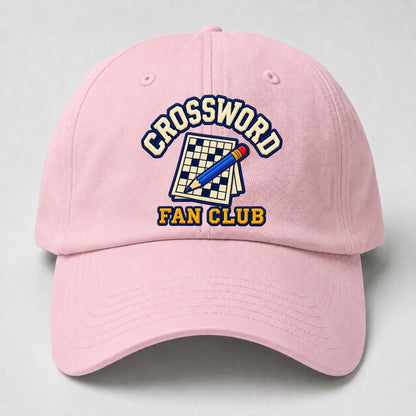 Crossword Fan Club Baseball Cap – Pink
