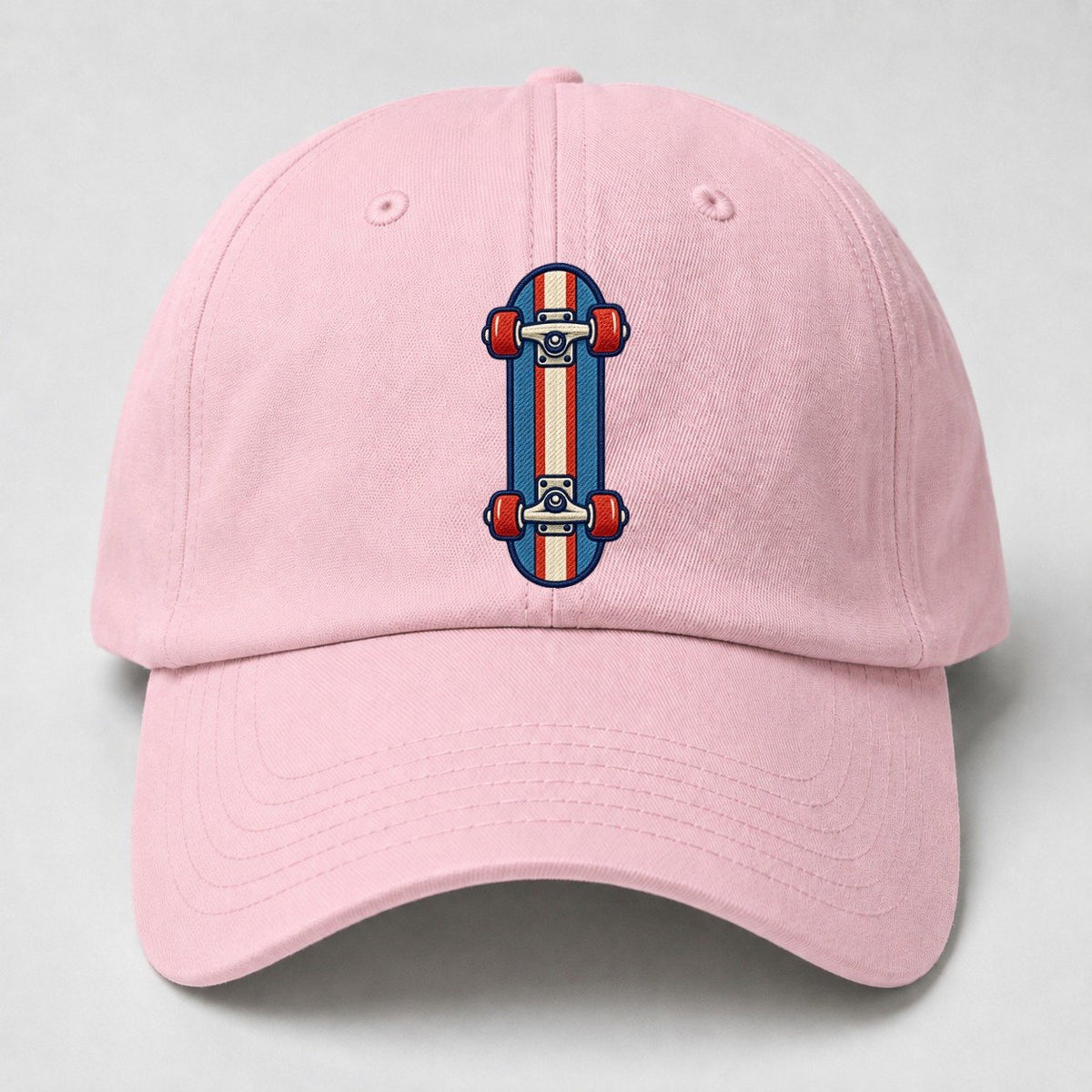 Skateboard Tiny Solo Marks Baseball Cap – Pink