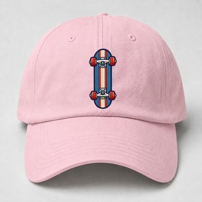 Skateboard Tiny Solo Marks Baseball Cap – Pink