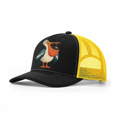Pelican Pouch Carry Animal Lifters Trucker Hat – Black Yellow