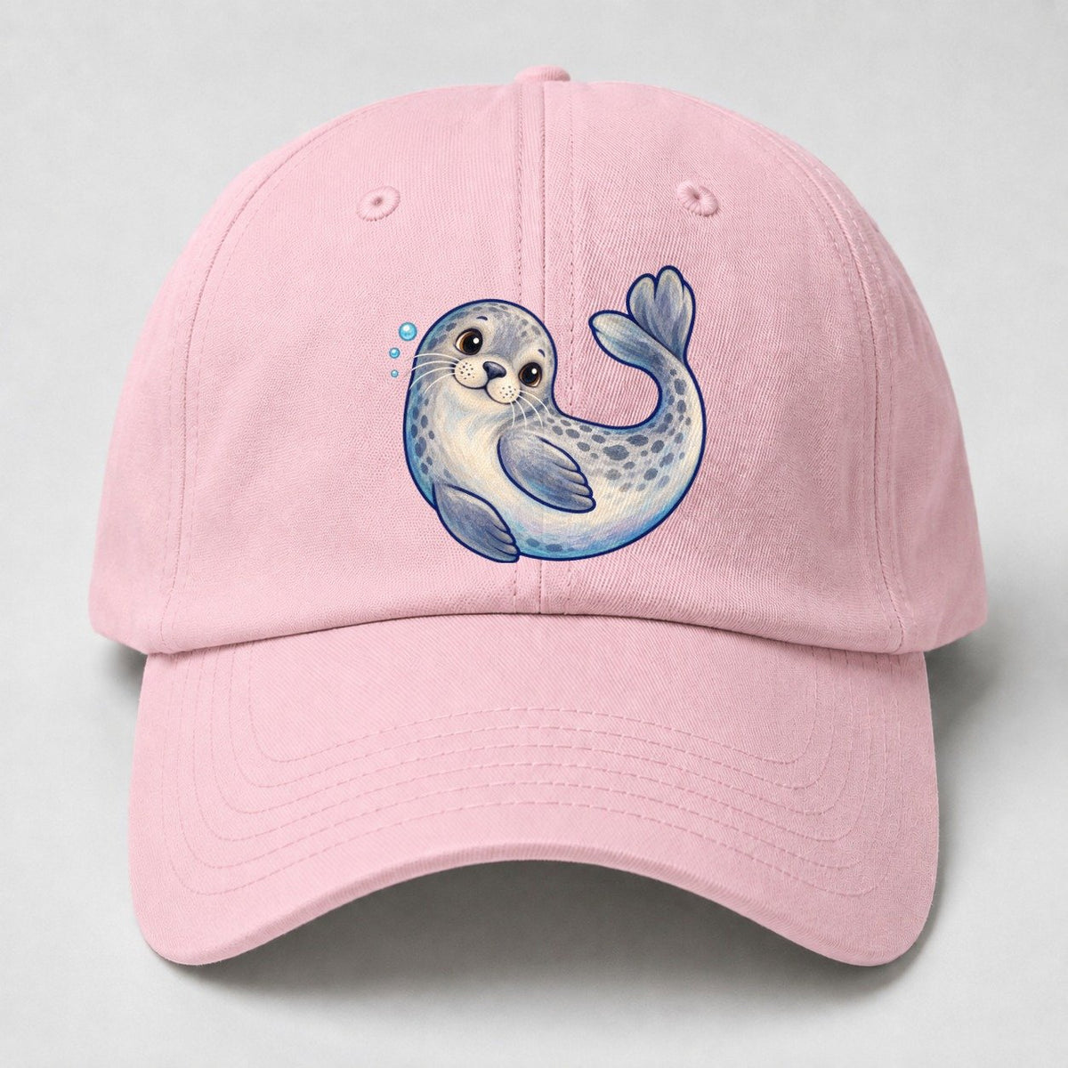 Seal Side Roll Sea Sprite Baseball Cap – Pink