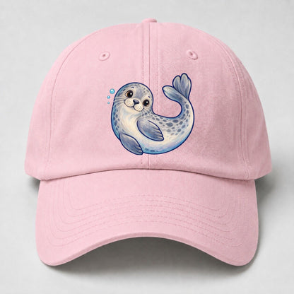 Seal Side Roll Sea Sprite Baseball Cap – Pink