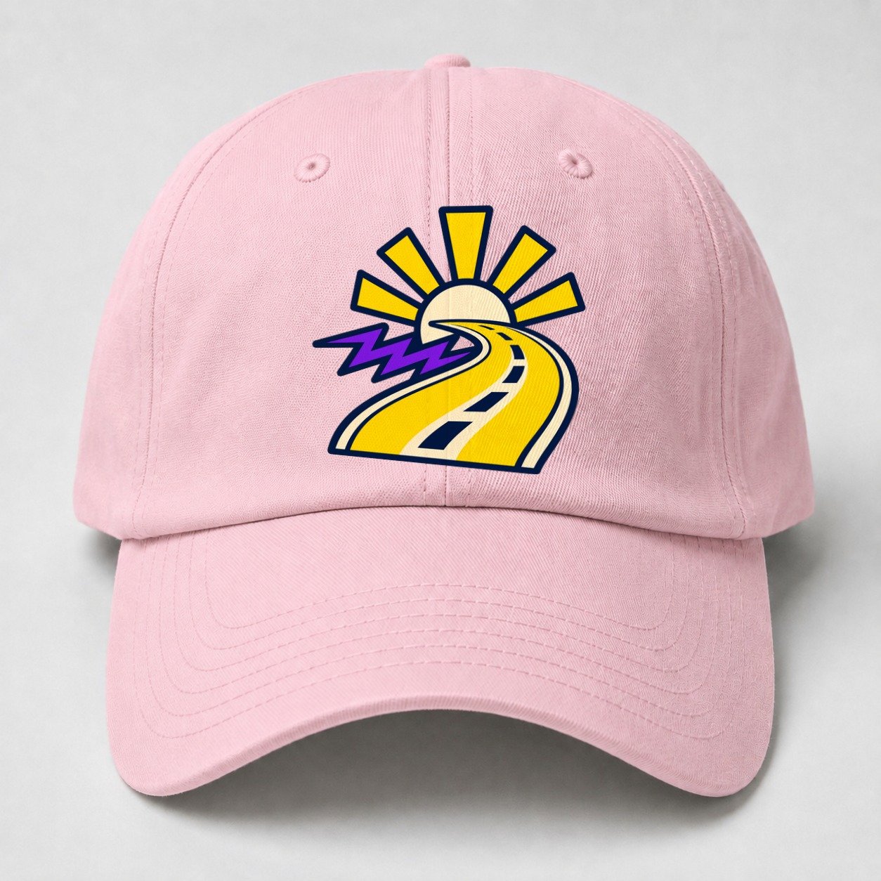 Road To Sunburst 90S Running Clubs Baseball Cap – Pink