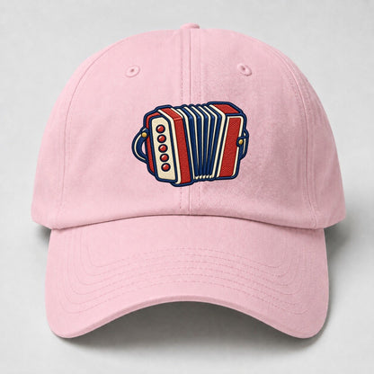 Button Accordion Tiny Solo Marks Baseball Cap – Pink