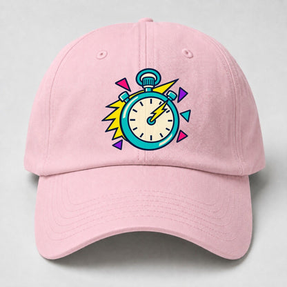 Lightning Stopwatch 90S Running Clubs Baseball Cap – Pink