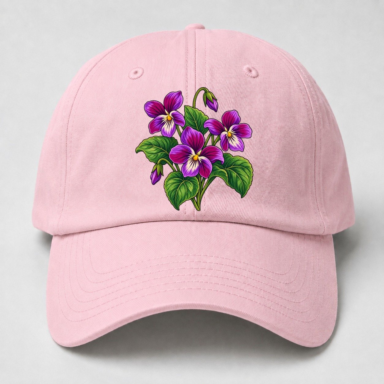 New Brunswick Purple Violet Canada Cultural Icons Baseball Cap – Pink