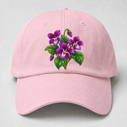 New Brunswick Purple Violet Canada Cultural Icons Baseball Cap – Pink
