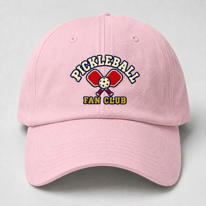 Pickleball Fan Club Baseball Cap – Pink