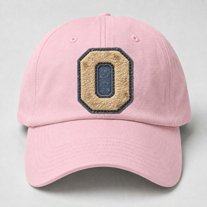 Varsity Chenille O Monogram Baseball Cap – Pink