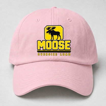 Moose Oversize Load Heavy Duty Baseball Cap – Pink