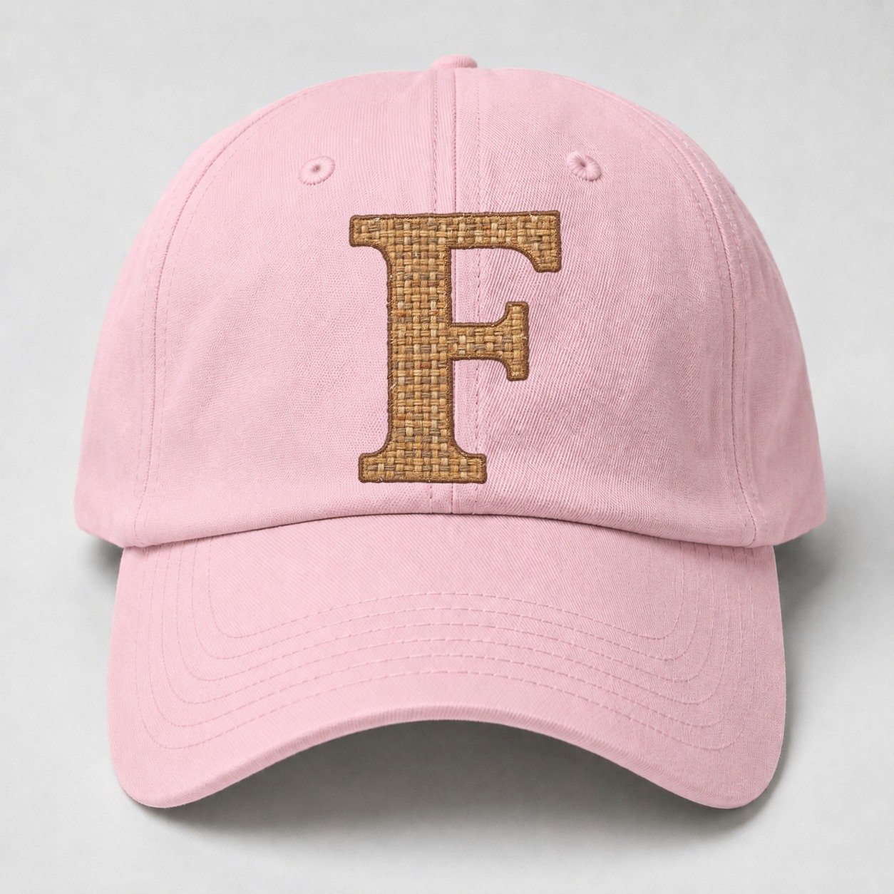 Woven Tweed F Monogram Baseball Cap – Pink