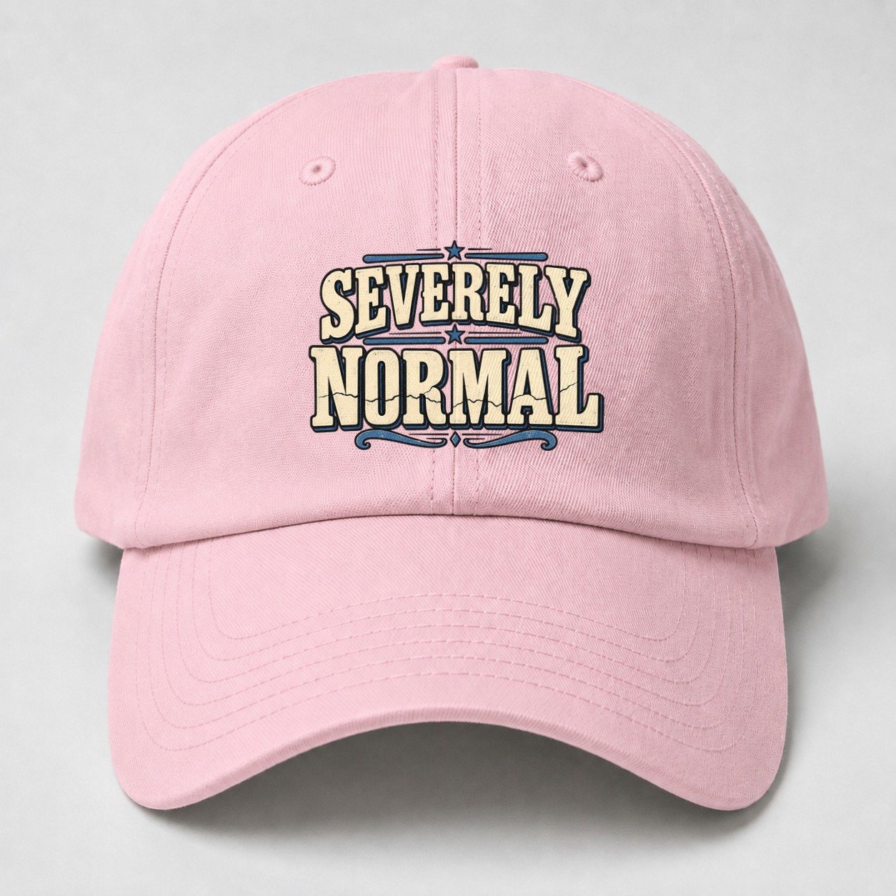 Severely Normal American Wit Baseball Cap – Pink
