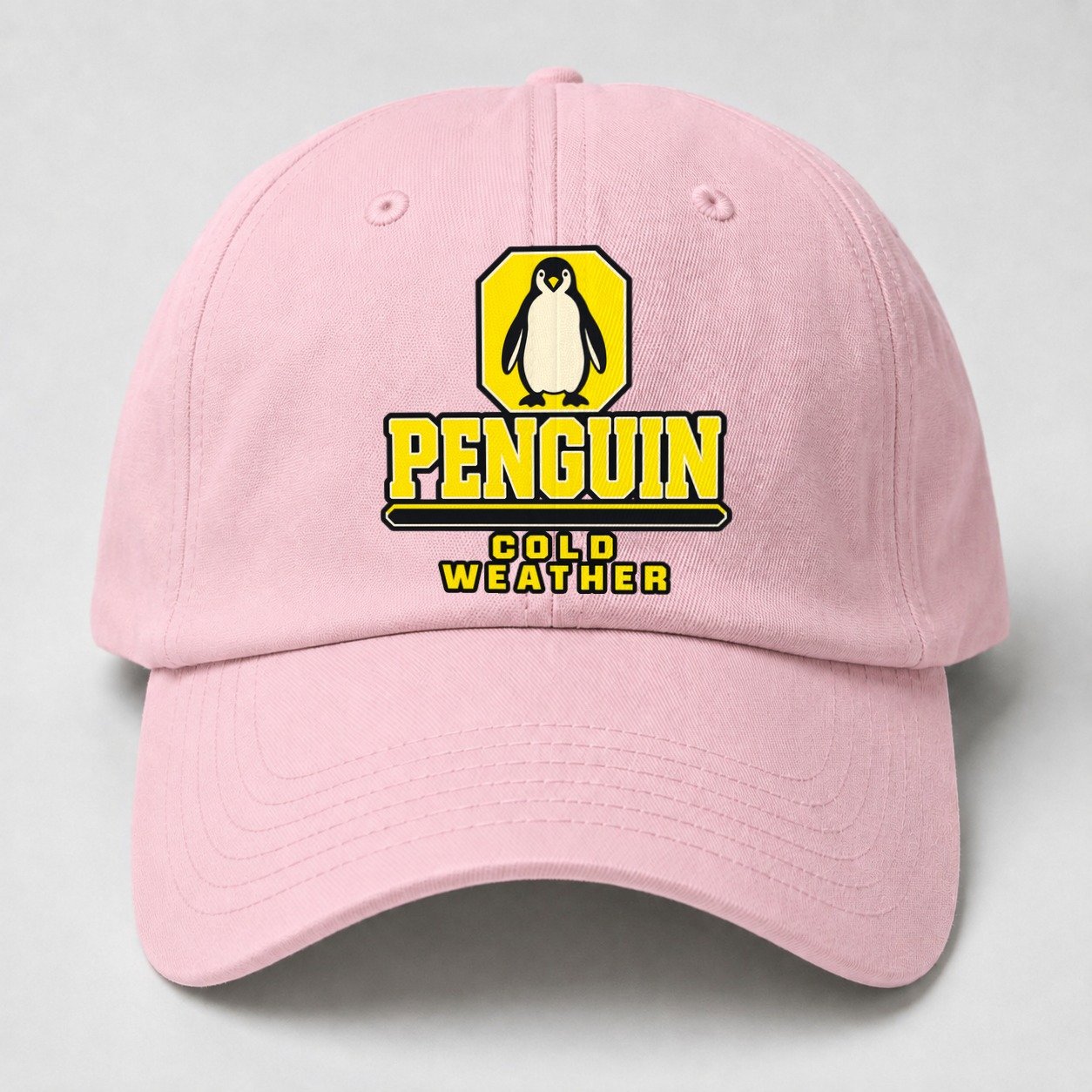 Penguin Cold Weather Heavy Duty Baseball Cap – Pink