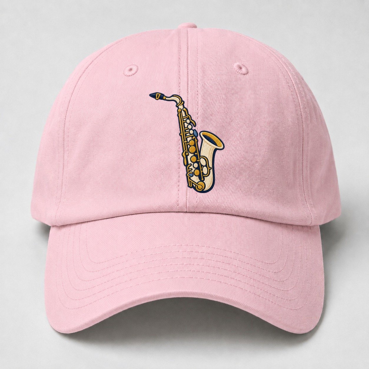 Saxophone Tiny Solo Marks Baseball Cap – Pink