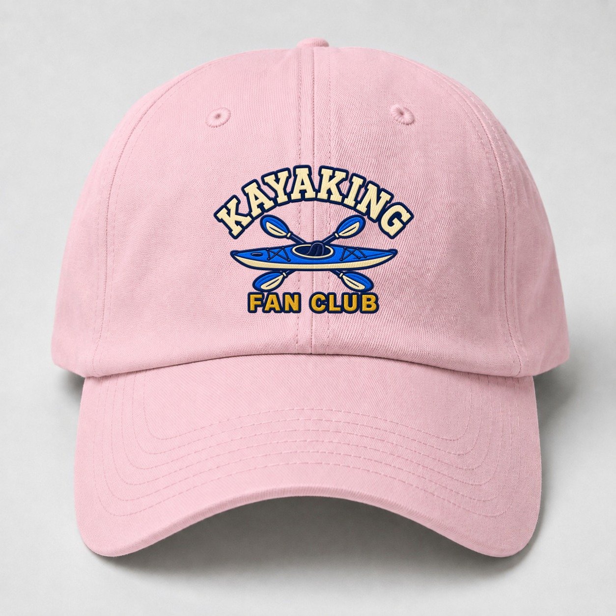 Kayaking Fan Club Baseball Cap – Pink