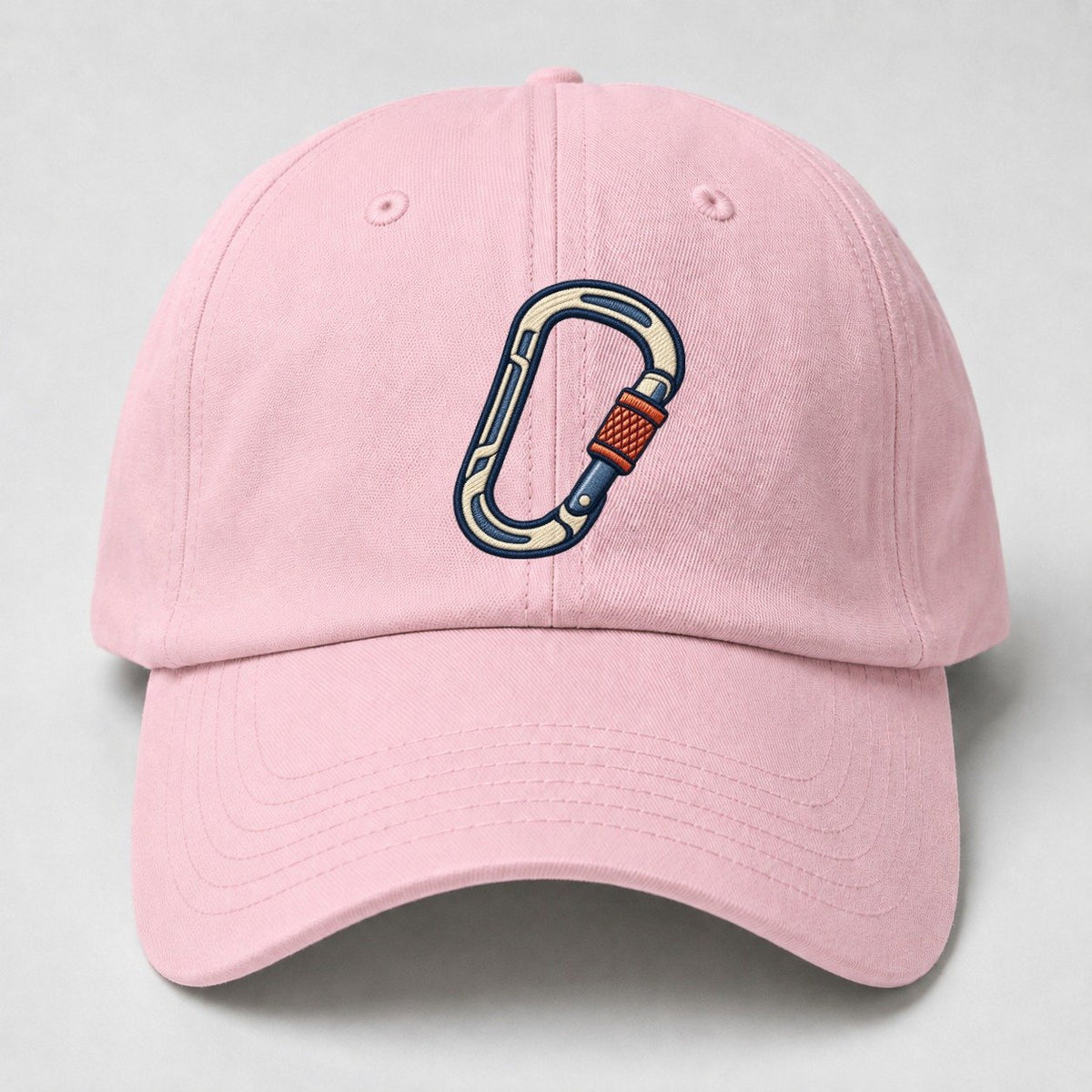 Climbing Carabiner Tiny Solo Marks Baseball Cap – Pink